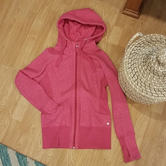 Reflex Tops - REFLEX Pink Zipup Hoodie Size M